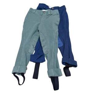 Lot of 2 TuffRider Jodphurs - Blue/Green - Size 2